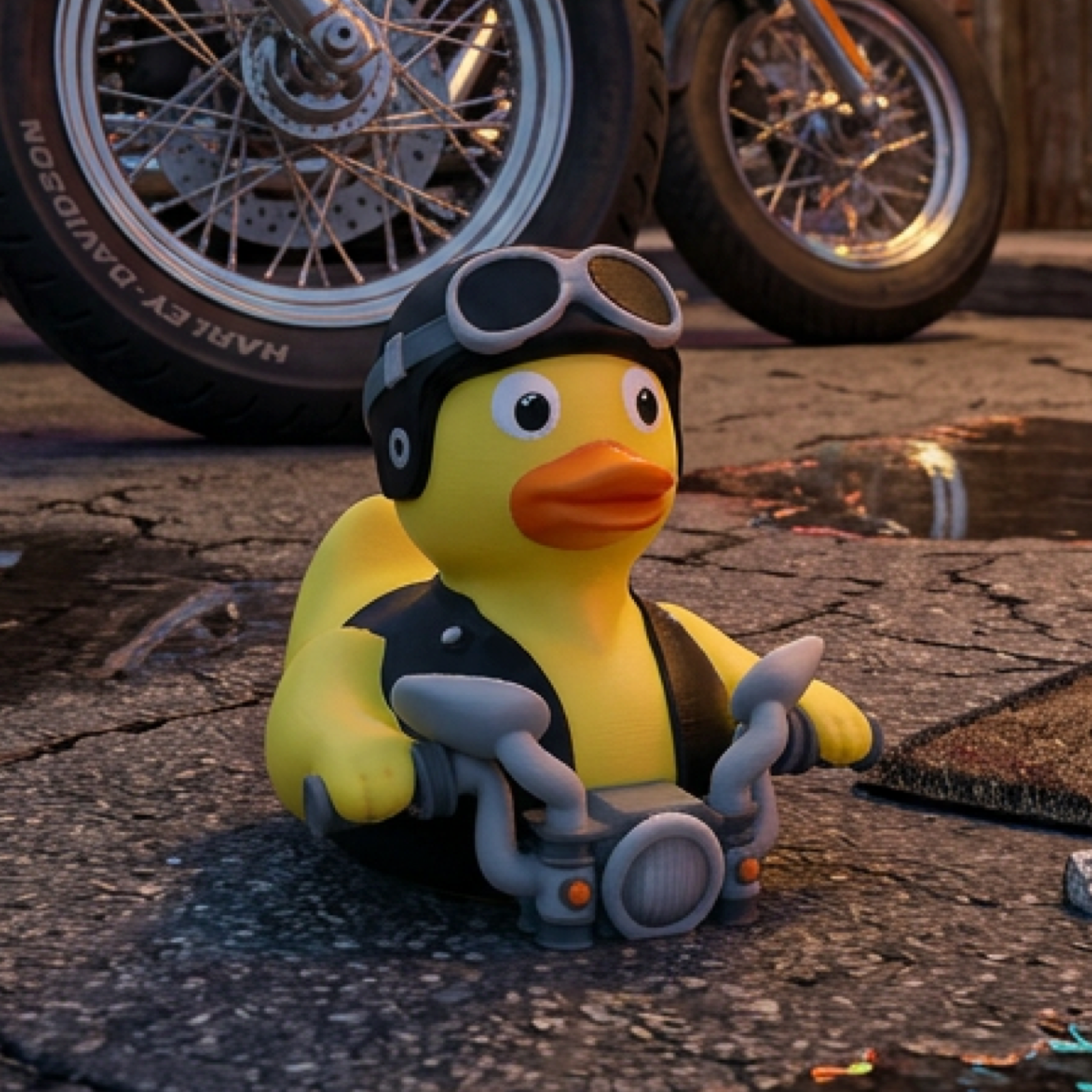Biker Duck thumbnail 2