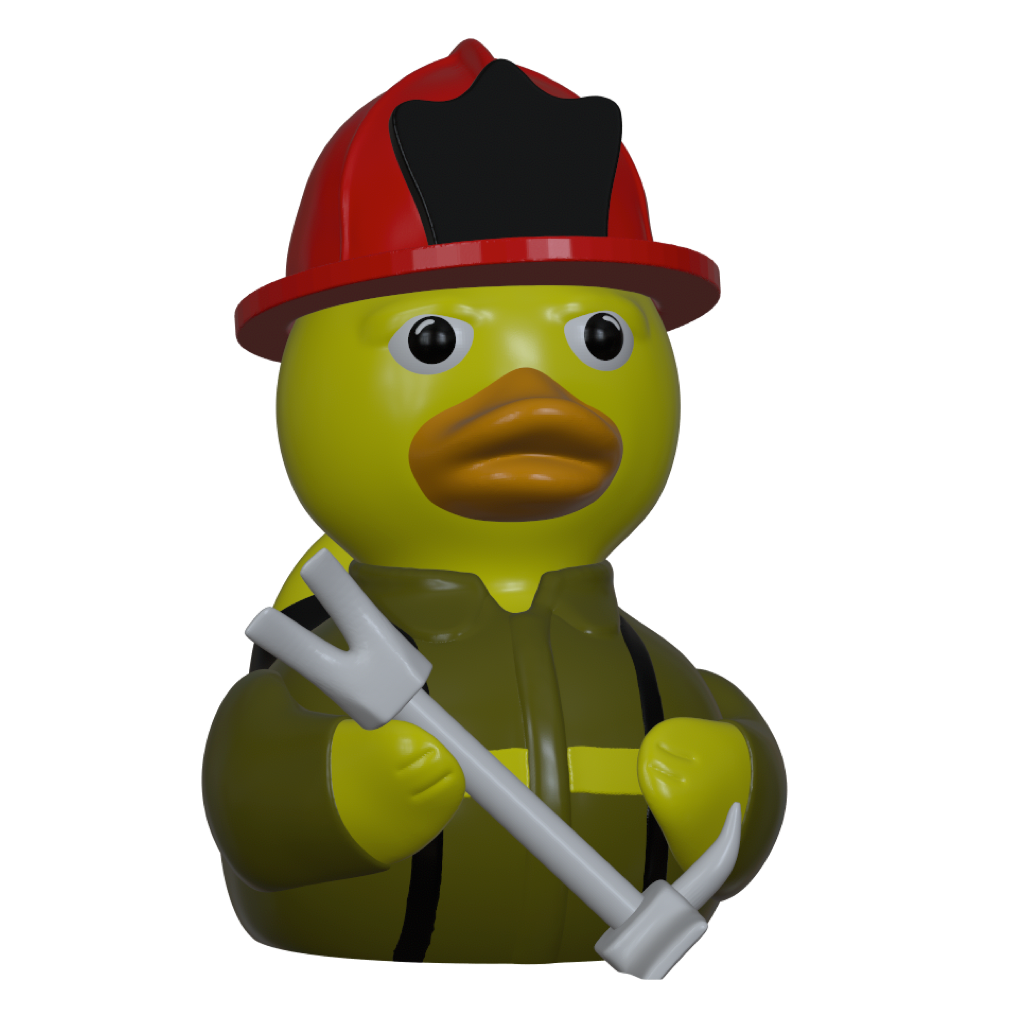 Firefighter Duck - Halligan